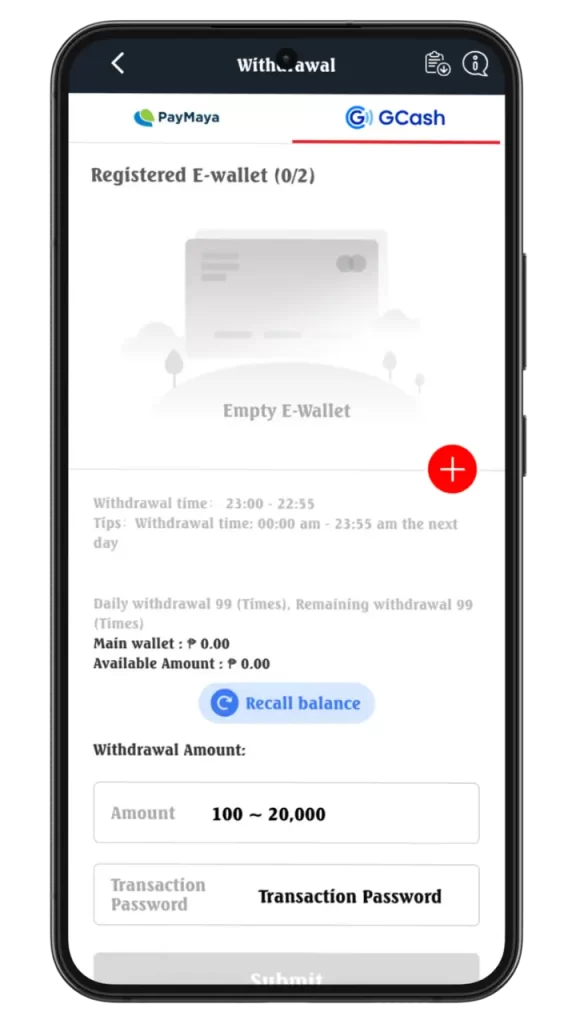 add e-wallet phpark