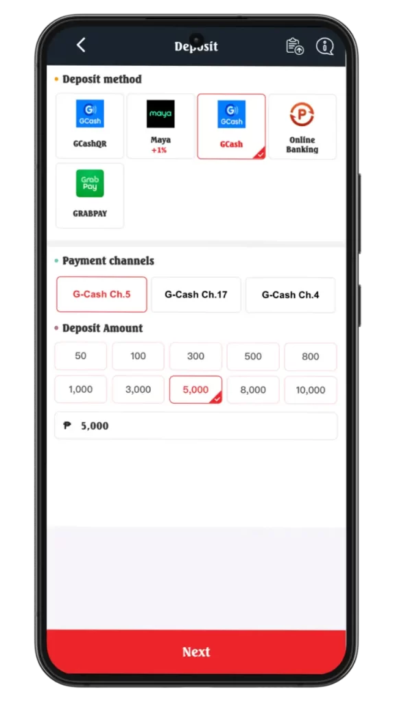 deposit phpark gcash