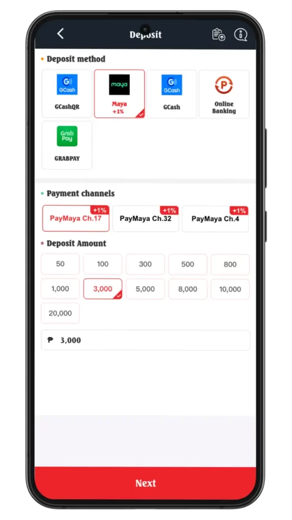 deposit phpark paymaya