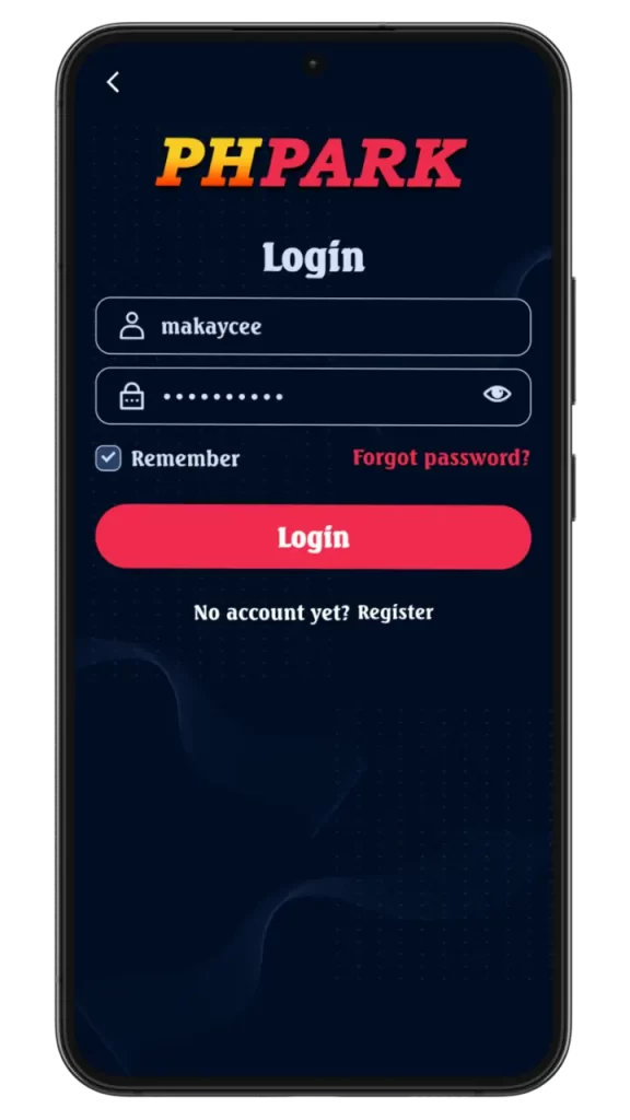 phpark forgot password